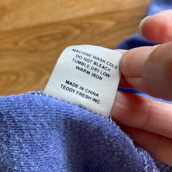 Teddy Fresh Bear appliqué Sweater/Sweatshirt L  Purple - Picture 12 of 14